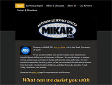 Tablet Screenshot of mikarinc.com